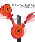 Spinning Steel Target Set For Practice And Competition Featuring Bear Bird And Rooster Designs Clear Bullseye Hit Area