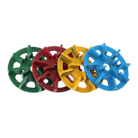 Fresh 7 Inch Diamond Metal Bond Grinding Disc Wheel For Auto Polishing Machine Wet Cutting Tool With M6 Hole And Grit Options Like 50 To 400 in various colors.