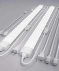 Linkable Two-Foot LED Shop Light Two Pack 5000K 18W Plug In Ceiling Closet Laundry Kitchen Garage Workbench Under Cabinet Triproof White