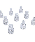 Battle Ready 3 4 Inch Drive Impact Hex Driver Set With M16 And M18 Spline Bits, featuring nine chrome moly hex sockets.