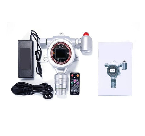 Go To Wireless Gas Detector And Monitor For Carbon Monoxide And Hydrogen Resistant Gas Concentration, High Precision Sensor shown with accessories