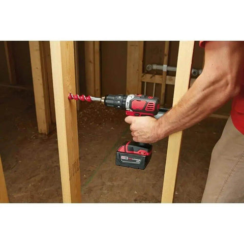 Professional Grade Heavy Duty Half Inch Hammer Drill Driver Built With A Rock Solid Brushless Motor Pumping Out 500 Inch Pounds Of Serious Torque For Contractors Tool Only, drilling into wood.