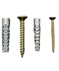 Heavy Duty Metal Expansion Anchors With Screws 50 Pack For Hollow Walls, Tough As Nails High Strength Expansion Fasteners For Drywall Concrete Brick Masonry, Wall Repair Anchor Kit With Screws And Bolts. metal wall anchor and screw set
