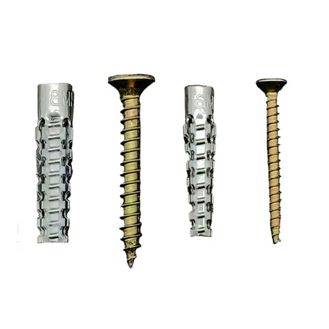 Heavy Duty Metal Expansion Anchors With Screws 50 Pack For Hollow Walls, Tough As Nails High Strength Expansion Fasteners For Drywall Concrete Brick Masonry, Wall Repair Anchor Kit With Screws And Bolts. metal wall anchor and screw set