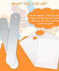 2 Piece Metal Straight Sock Sublimation Jigs With 10 Sheets Heat Transfer Paper for Dye Sublimation on Crew Socks
