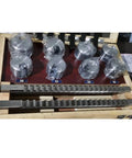 E Keyway Broach Set 16 Pieces High Speed Steel HSS Broaching Tools For CNC Machines Keyway Cutter Kit with bushings shown in case