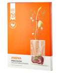 Box of Precision Vacuum Sealer Bags Pre Cut 8.6 By 11.8 Clear Easy Tear Tops Pack Of 50 with floating herbs illustration