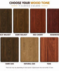Pro Level Water Based Wood Stain For Indoor And Outdoor Projects Featuring Natural Oak Pigment and colors: Black Walnut, Dark Walnut, Red Cherry, Rosewood, Dark Oak, Natural Oak, Teak.
