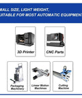Rock Solid Linear Rail Kit 100 To 800mm With Two Black MGN15 Slide Blocks for CNC and 3D printer, suitable for various machinery.