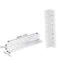 Aluminum L Shaped Beam Channel 12x12x64mm With 7 Holes Pair For Robot Building Kits DIY Robotics Projects Structural Aluminum Alloy For Strong Lightweight Builds, with dimensions shown