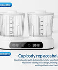Game Changing 2 In 1 Portable Washing Machine Dual Tub Wireless Mini Washer with two detachable clear buckets for separate washing.