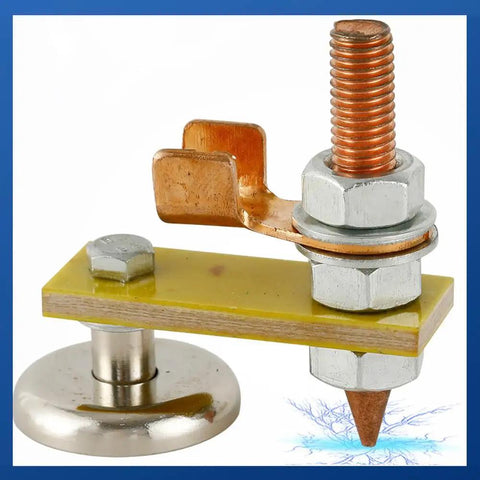 2 Pack Magnetic Ground Clamp For Welders With Copper Tail Quick Grounding Clip For Arc MIG Flux Core Stick Welders