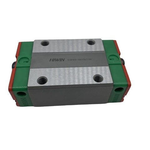 EGH20 Linear Guide Block Carriage With Gothic Arch Rigidity For CNC Machines, 3D Printers And Automation Rock Solid Rail Bearings, Smooth Motion Control, Ball Retainer Prevents Drop, High Precision Block And Rail System on white