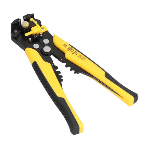 8 Inch Self Adjusting Stripper Pliers For 10 To 24 AWG Copper And Aluminum Cables With Pro Grade Crimping And Cutting Tool