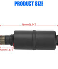 Exhaust Header Pipe Muffler Replacement For Predator 212 196cc 224cc 6.5HP Engines, product dimensions with detailed measurements.