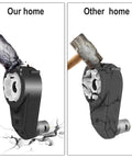 Comparison of Two Pack 12V RS550 High Speed Gearbox Motors For Ride On Toys showing durability against hammer impact
