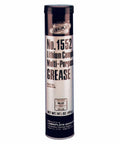 Front view of a 1500 Series Lithium Complex Grease 14 Oz Cartridge labeled No. 1552, suitable for grease gun use and industrial maintenance.