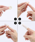 Step-by-step guide using Disposable Finger Cots 300 Pack White Latex Rubber Tips For Injured Cracked Fingers In Sports Use