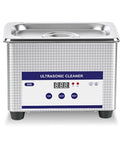 Sweet Clean Mini Ultrasonic Cleaner For Effortless Jewelry Glasses Braces And Watch Polish Compact Sonic Cleaning Appliance viewed from the front, featuring a sleek design and digital display.