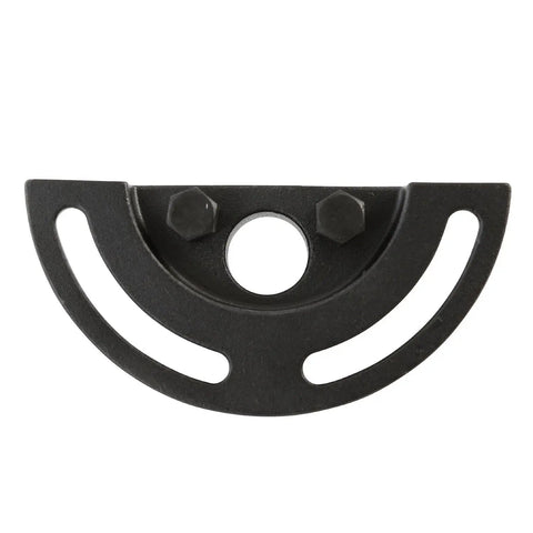 Half-moon shaped Water Pump Holding Tool For Ecotec Sprocket Retainer And Socket Holder, shown flat with bolt holes visible.