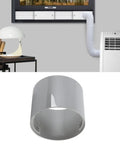 Universal 5 Inch Air Conditioner Exhaust Hose Connector Vent Coupling Extension Clockwise And Counterclockwise Thread Easy To Install