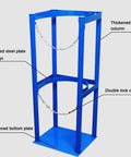 Heavy Duty Steel Gas Cylinder Stand For Oxygen And CO2 Tanks Built Tough Stable Tank Rack With Durable Fixed Base For Secure Storage