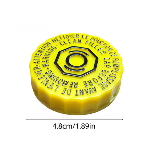 Pro Grade Brake Main Cylinder Cap Replacement For Automotive Brake System, Leak Proof, Durable, Easy Install, Fits Multiple Vehicles, Reliable Spare Part For Car Enthusiasts And Pros yellow 4.8cm cap