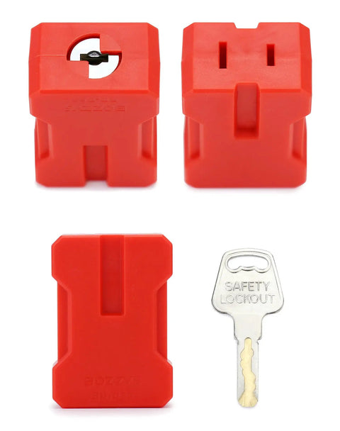 Lock It Down Safely With Heavy Duty Electrical Plug Lockouts For Lock Out Tag Out Safety Procedures No Messing Around Secure Two Or Three Prong Plugs Right Away With This Two Pack Of Rugged Industrial Equipment