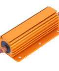 Heavy Duty 200W 4 Ohm Resistor With Aluminum Housing For Industrial Electrical Equipment Supplies Built Tough Superior Heat Dissipation Sturdy Metal Body And Long Lasting Performance Ideal For Manufacturing Lines Power Control And Testing, orange aluminum resistor with screw mounts