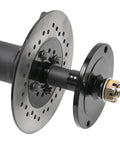 Heavy Duty Rear Differential Axle Kit 43.3 Inch With 6T Spline Drive, 25mm Shaft, 110mm Wheel Hubs And 4 Bolt Flange close-up view