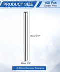 100 Pieces 3mm By 30mm Dowel Pins Beefy Bearing Steel Cylindrical Shelf Support Pins With Plus Minus 0.02mm Tolerance Pro Grade