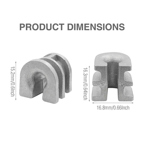Dimensions of 10 Pcs Trimmer Head Eyelet Sleeves Replacement Parts Compatible With FS44 FS55 FS60 FS61 FS62 FS65 FS70 FS74 FS76 FS80 FS81 FS83 FS85 FS86 FS90 FS106 FS108 FS110 For Lawn Care And Garden Tools Easy Install Durable Long Lasting
