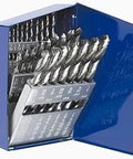 Go-To General Purpose Drill Bit Set For Metal Wood And Plastic Three Eighths Inch Reduced Shank 29 Piece Kit in metal case