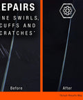 Before and after using No-Fuss One Year Polish And Sealant For Cars With 3-In-1 Ceramic Technology To Repair Scratches and Restore Shine