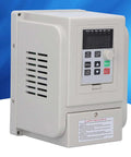 Beefy VFD Variable Frequency Drive 110V To 220V Inverter With Digital Display 1500W Motor Speed Controller For 3 Phase Motors Single Phase Input Heavy Duty Speed Regulation And Precise Control, gray plastic unit