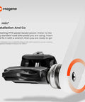 Dual Sensing Left And Right Power Meter Pedals Ride Ready For Cycling With One Percent Accuracy SPD SL Compatible 120 Hour Battery