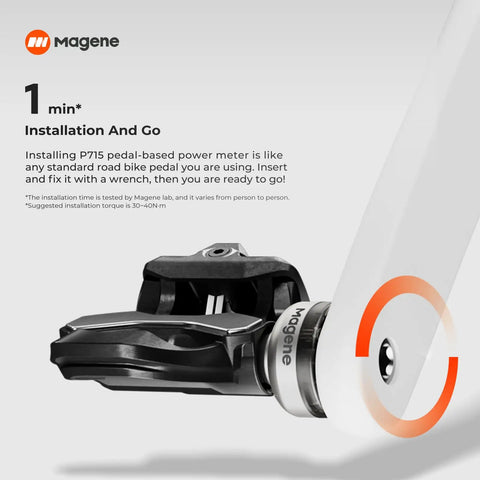 Dual Sensing Left And Right Power Meter Pedals Ride Ready For Cycling With One Percent Accuracy SPD SL Compatible 120 Hour Battery