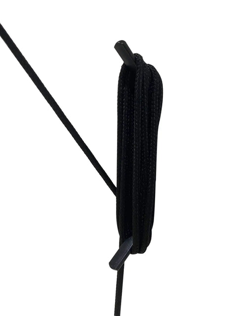Close-up of black pulley rope for Ceiling Bike Mount Hanger Set Built Tough Steel Bicycle Lift Hoist With Safety Lock Adjustable Height Pulley System
