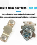 Silver alloy contacts for Two-Stage Rotary Cam Switch For DIN Rail Mount, 25A 48x48mm Padlockable Isolator, CA10 Switch