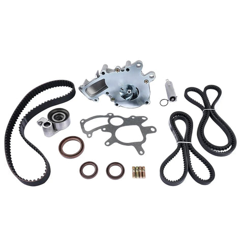 Top Tier Timing Belt And Water Pump Assembly Engine Repair Kit For Toyota Granvia Hiace Hilux Prado 1KZ TE 30 Liter Turbo Diesel Models 1993 Through 2007 Replaces OEM Specs Save Cash Keep Truck Rolling Smooth Today timing belt kit with water pump, tensioner, gaskets