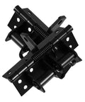 2 Pack Self Closing Door Closer Hinges With 90 Degree Rotation Adjustable Tension Zinc Alloy Spring Hinges in black