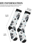 Top Tier Gear Chip Industrial Socks With 15-20mmHg Graduated Compression For Calf Support, size chart showing dimensions.