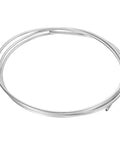 Stainless steel tubing coil, 1/4 in OD x 10 ft, 304 stainless, silver tone