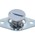 Pro-Race Quarter Turn Fastener 5/16 In Shank Zinc Plated Quick Release Latch with slotted drive and spring action.