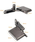 Tough As Nails Heavy Duty Invisible Aluminum Cabinet Door Hinges Featuring Silky Smooth Hydraulic Cushion and Completely Concealed Mount For Zero Hassle Daily Use, showcasing dimensions.
