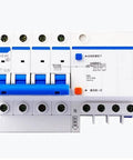 Top Shelf 4 Pole Type D RCBO Circuit Breaker Brings Nailed It 30mA Ground Fault Safeguard For Your Pro Rig 6KA Rating, side view showing labels and controls.