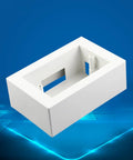 DIY Friendly Electrical Terminal Box Enclosure For US Style Junctions With Quick Install And Easy Wire Management Surface Mounted Design Compact Connector Sturdy Wiring Terminal Box For Home Renovations Workshops Or Office Projects shown in front view