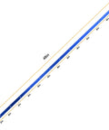 Premium Dope T Tracks For Woodworking Heavy Duty 6063 Aluminum 48 Inch Blue Set showing measurement marks and screw holes.