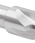 Close-up of Accusize HSS corner rounding end mill, 1/8 in shank, 5/8 in cutter, 3 in length