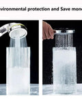 Vitamin C Filter Shower Head With Hose and Arm Bracket demonstrating high pressure water saving performance